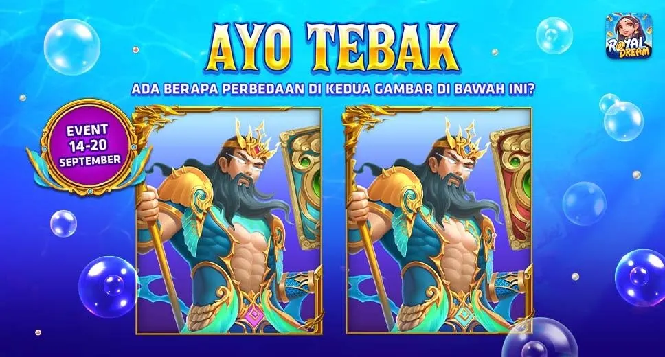 Kuis mingguan Royal Dream 14-20 September 2026 tebak perbedaan gambar