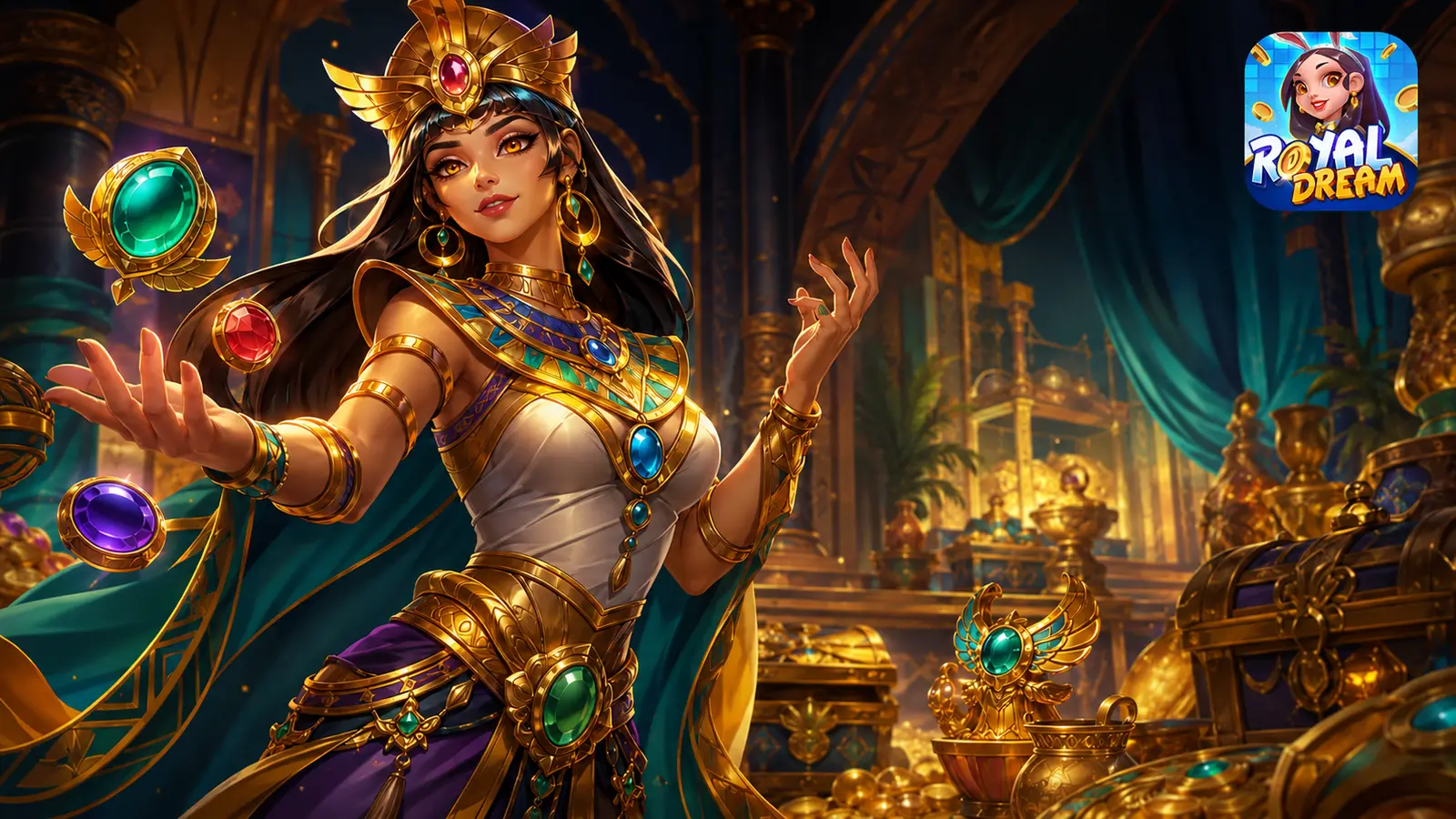 Ratu Royal Dream mengumpulkan permata di ruang harta karun